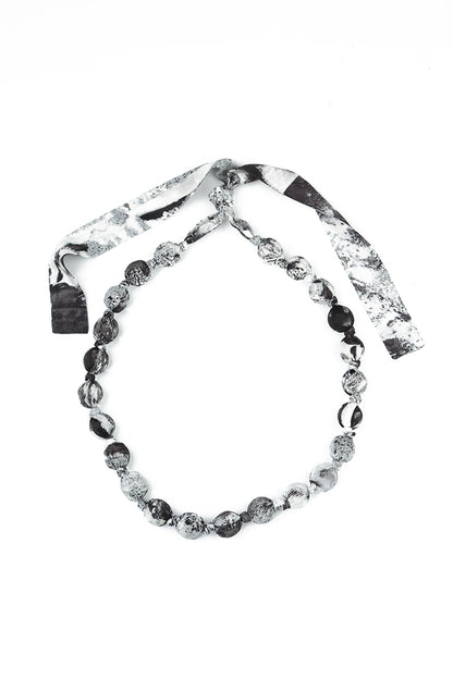 Alabaster Silk Cotton Bead Necklace 5