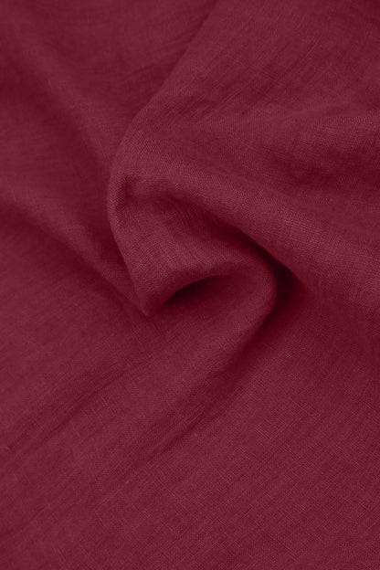 Maxi Antique Ruby Gauze Linen Dress 5