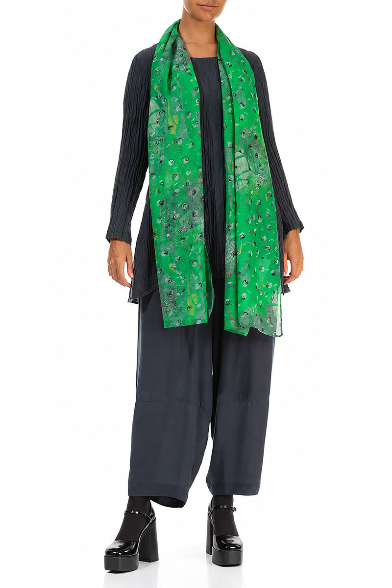 Meadow Silk Cotton Scarf 2