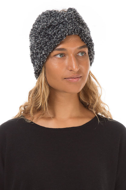 Mélange Grey Alpaca Wool Headband 1