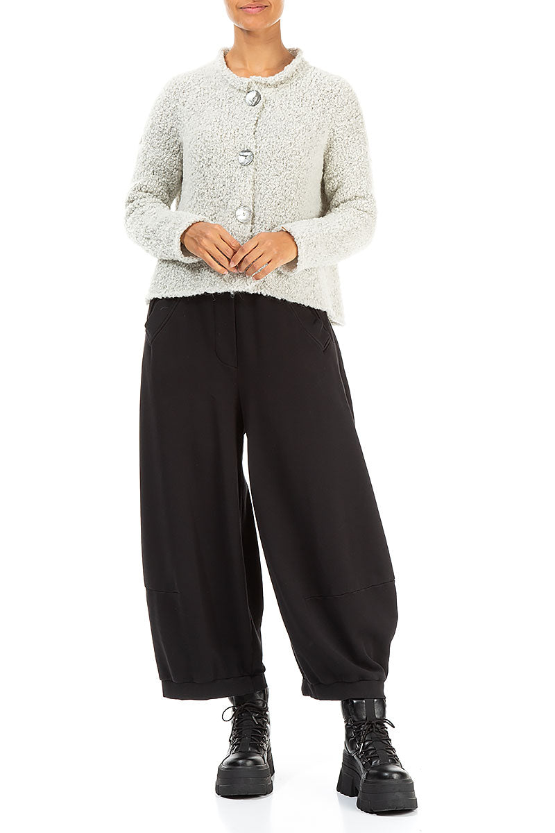 Mélange Ivory Alpaca Wool Cardigan 4
