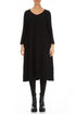 Midi Black Wool Dress 1