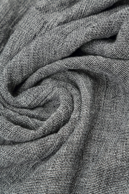 Jupe midi en Lin gris chiné