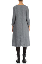 Midi Grey Wool Dress 2