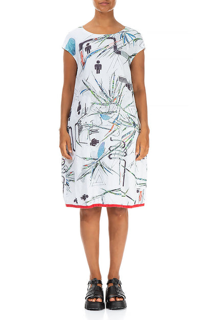 Midi Urban Jungle Linen Dress 1