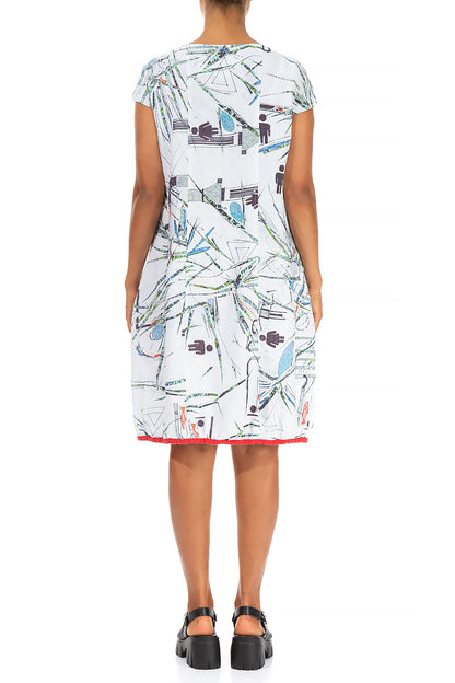 Midi Urban Jungle Linen Dress 2