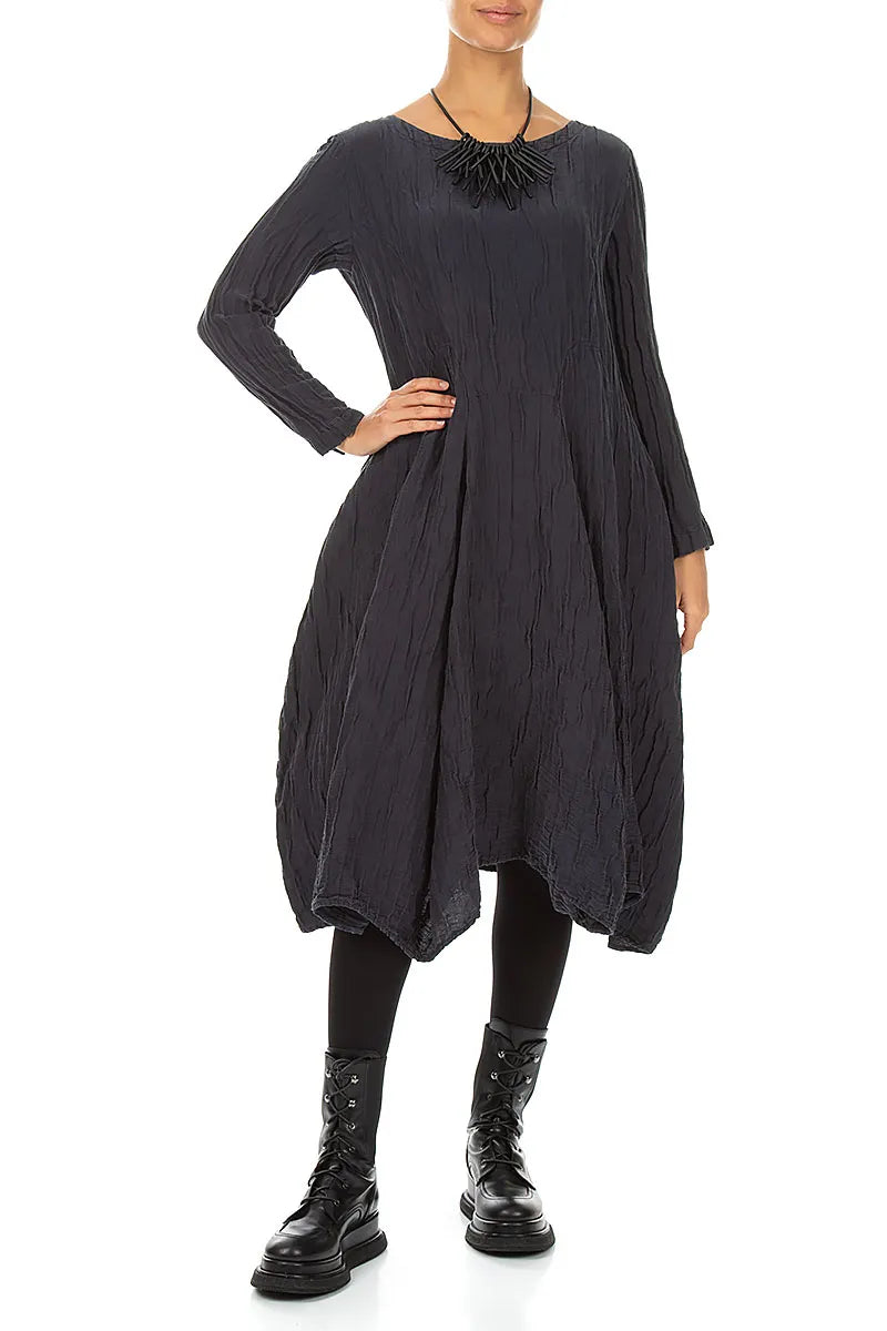 Midnight Cluster Black Rubber Necklace 2