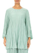 Mint Crumpled Pure Silk Tunic 1