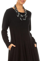 Monochrome Layer Clay Necklace 1