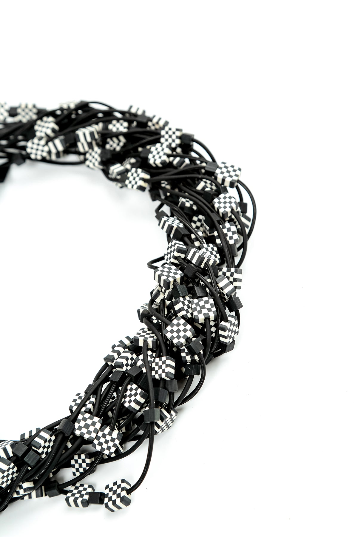 Monochrome Layer Clay Necklace 5