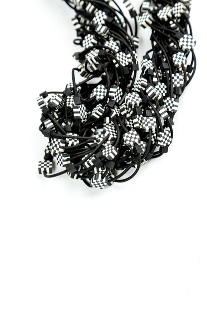 Monochrome Layer Clay Necklace