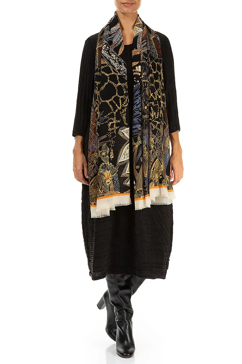 Écharpe mystique en soie cachemire