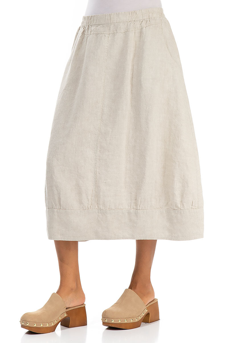 Natural Linen Skirt 3