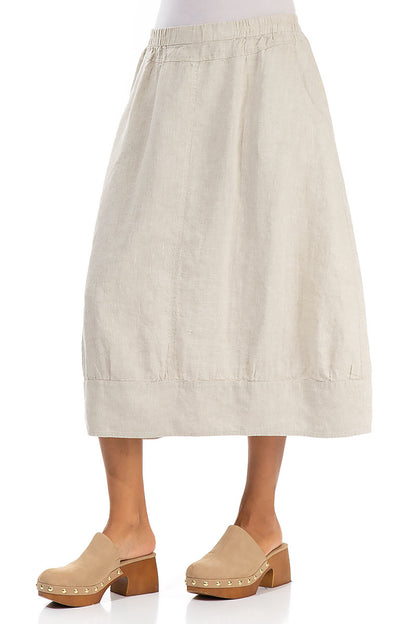 Natural Linen Skirt 3