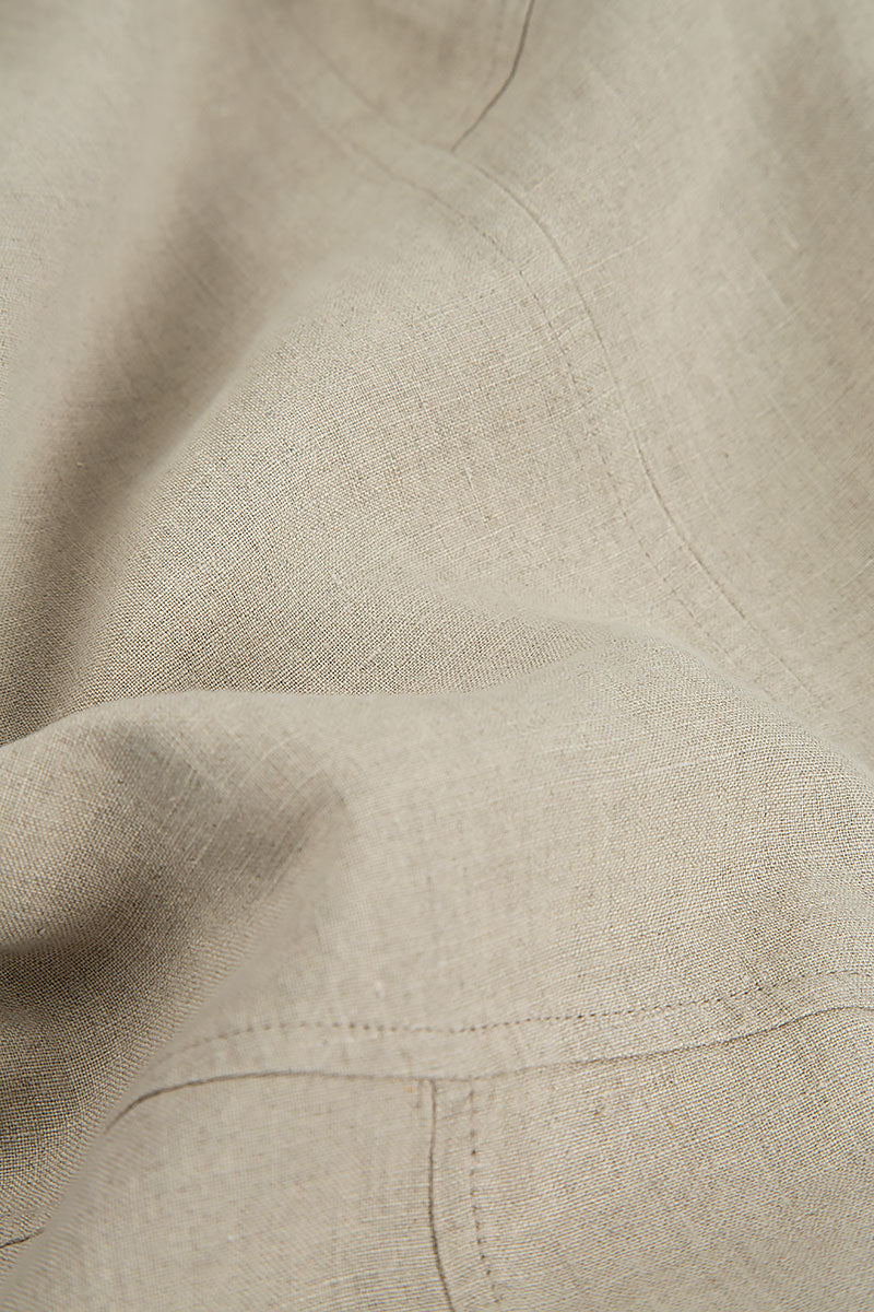 Veste trapèze en lin naturel