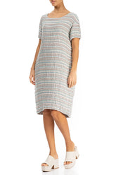 Natural Stripe Linen Dress 3