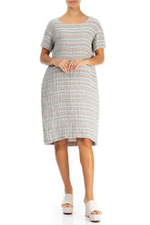 Natural Stripe Linen Dress 4