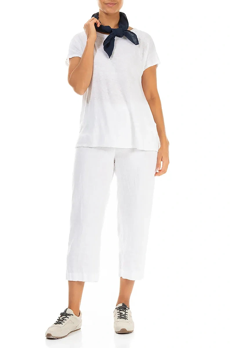 Navy Gauze Linen Scarf