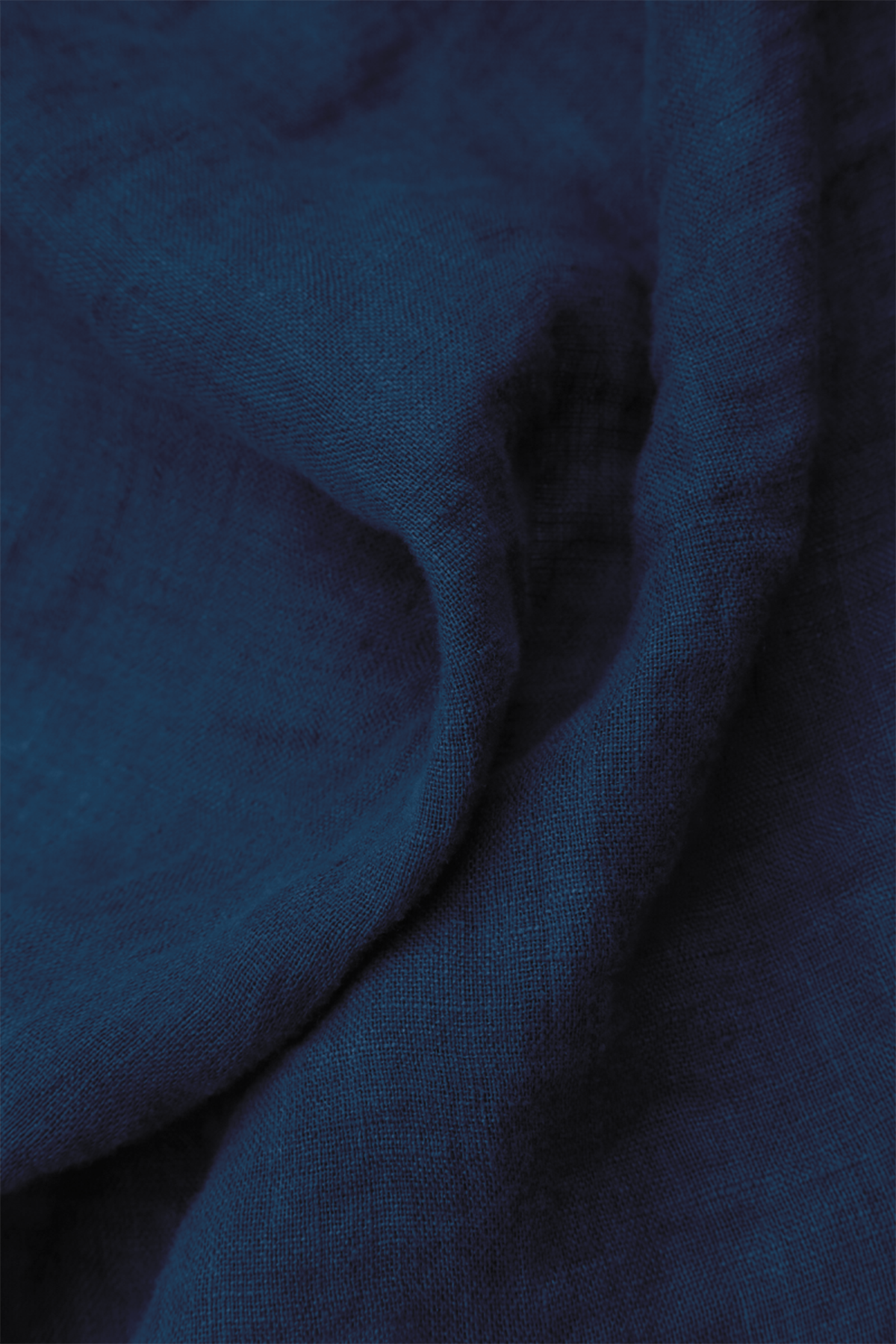 Navy Gauze Linen Square Scarf 6
