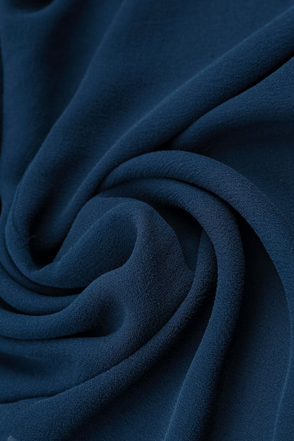 Navy Silk Scarf