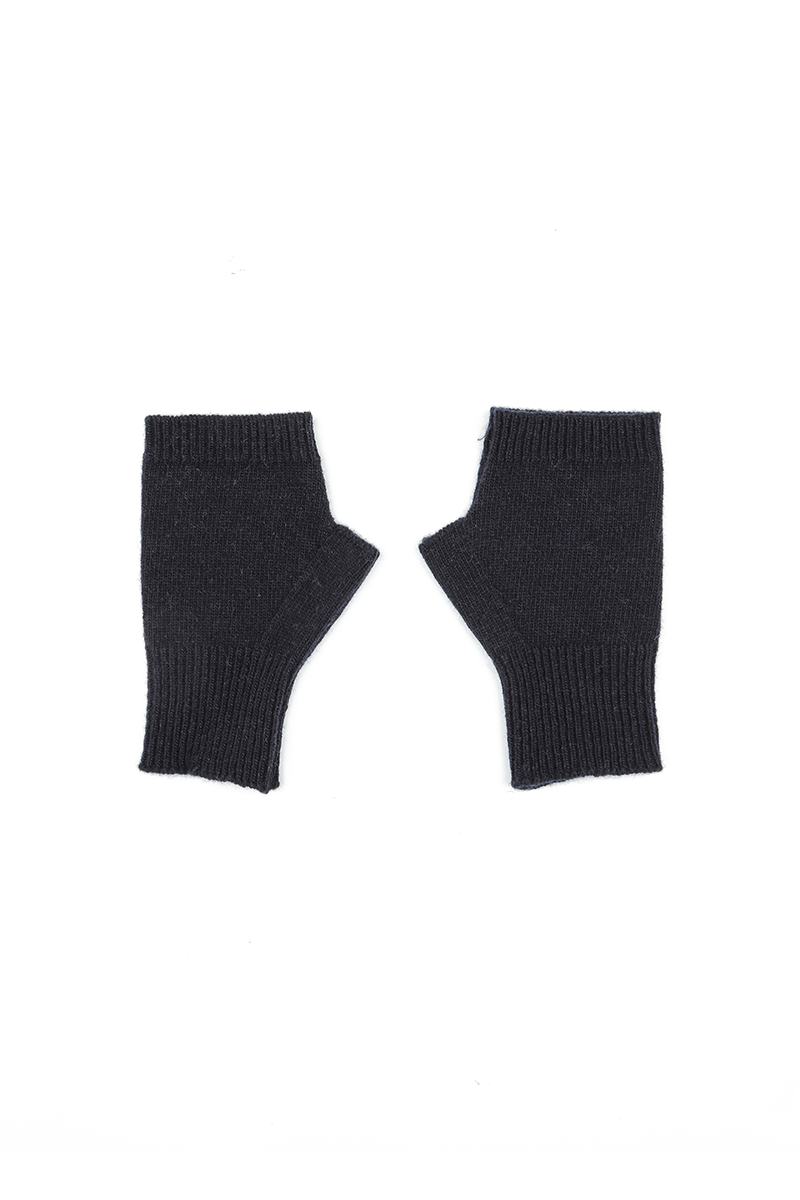 Navy Soft Wool Arm Warmers