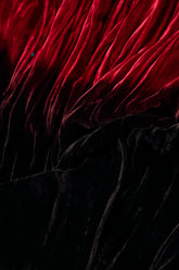 Cherry Red Ombré Silk Velvet Scarf 4