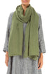 Olive Soft Gauze Linen Scarf 1