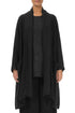Open Black Heavier Linen Jacket 1