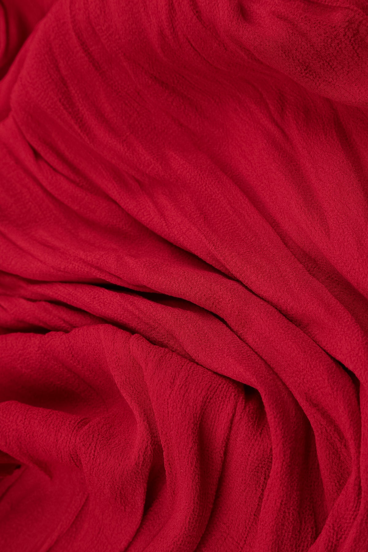 Open Cherry Red Crumpled Viscose Jacket 5