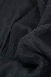 Open Graphite Gauze Linen Jacket 5