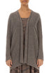 Open Light Brown Wool Cardigan 1
