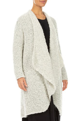 Open Mélange Pearl Alpaca Wool Coat Cardigan 3