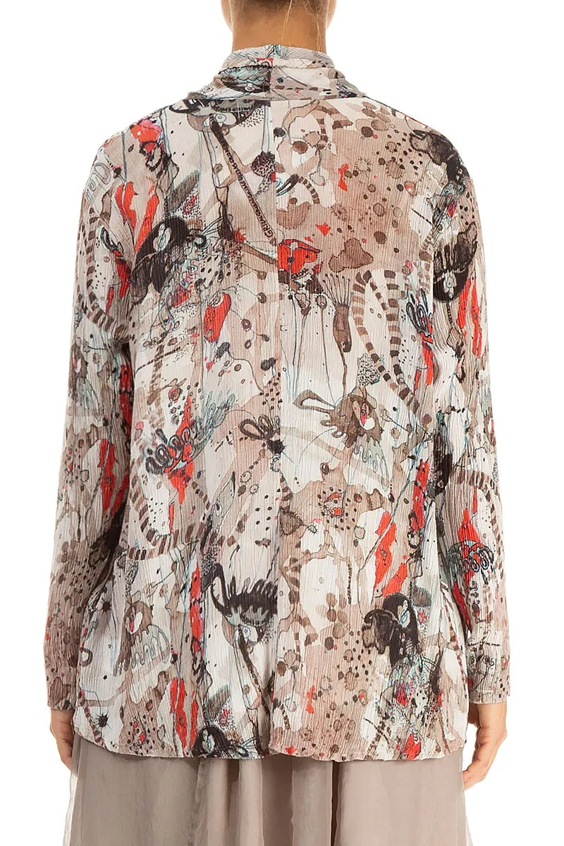 Open Savannah Silk Viscose Jacket 3