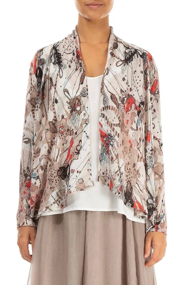 Open Savannah Silk Viscose Jacket 2