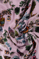 Open Velvet Blooms Devoré Silk Jacket 5