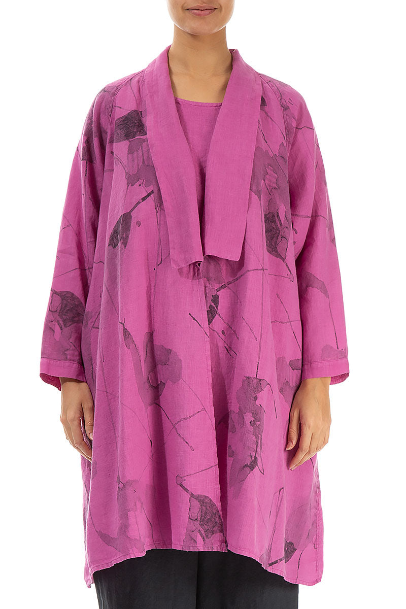Open Wild Berry Mirage Linen Jacket 1