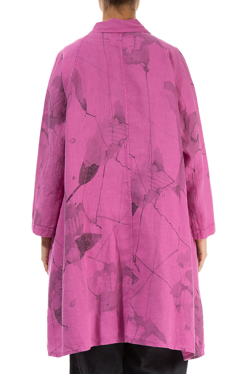 Open Wild Berry Mirage Linen Jacket 2