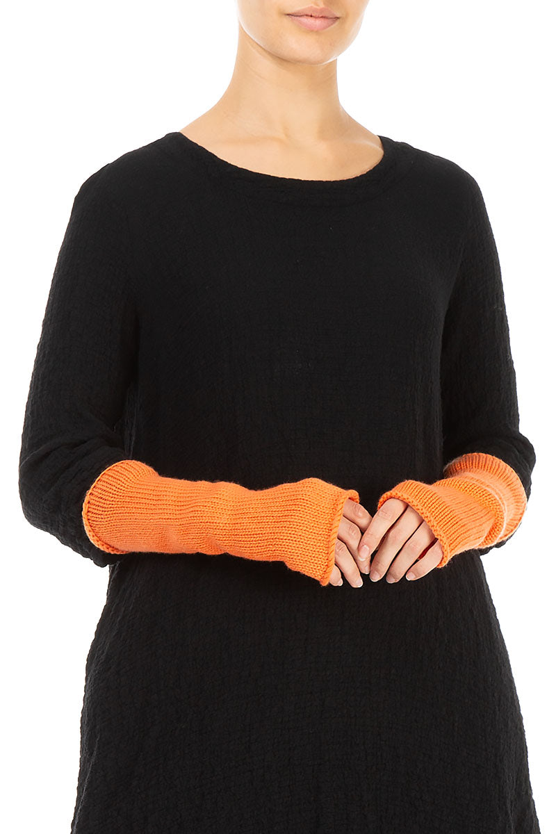 Orange Soft Cashmere Wristlets 3