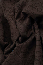 Ornamented Forest Brown Silk Cotton Jacket 5