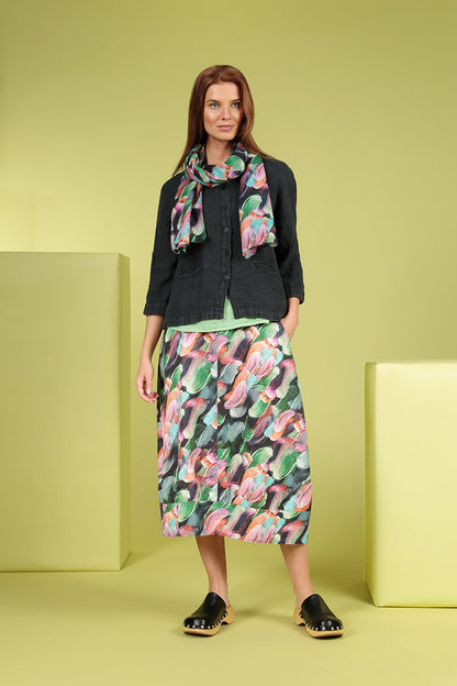 Paint Charm Linen Skirt 6