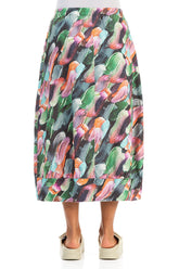 Paint Charm Linen Skirt 2