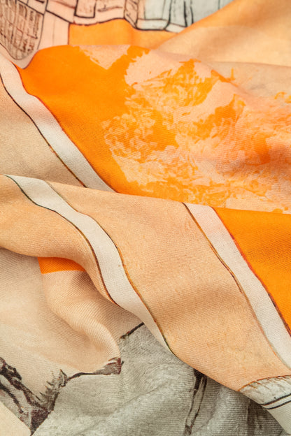 Écharpe en soie et cachemire Parfum de Ville