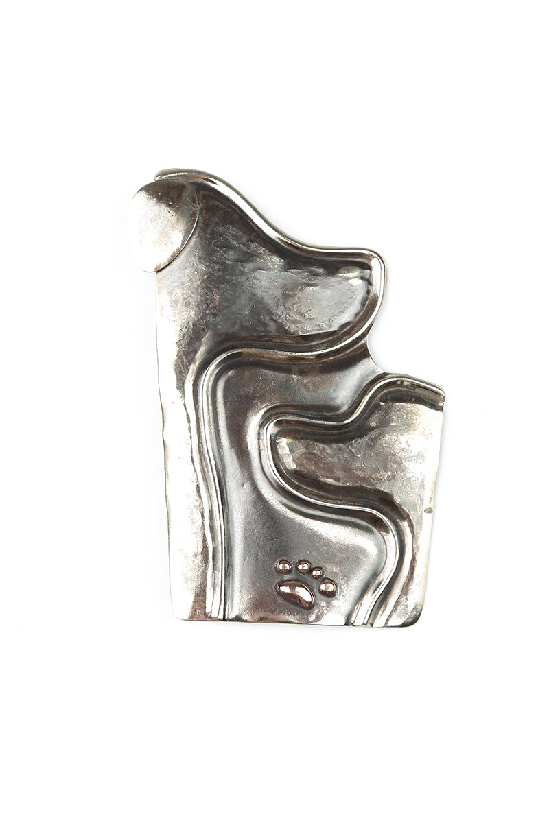 Paw Metal Brooch 1