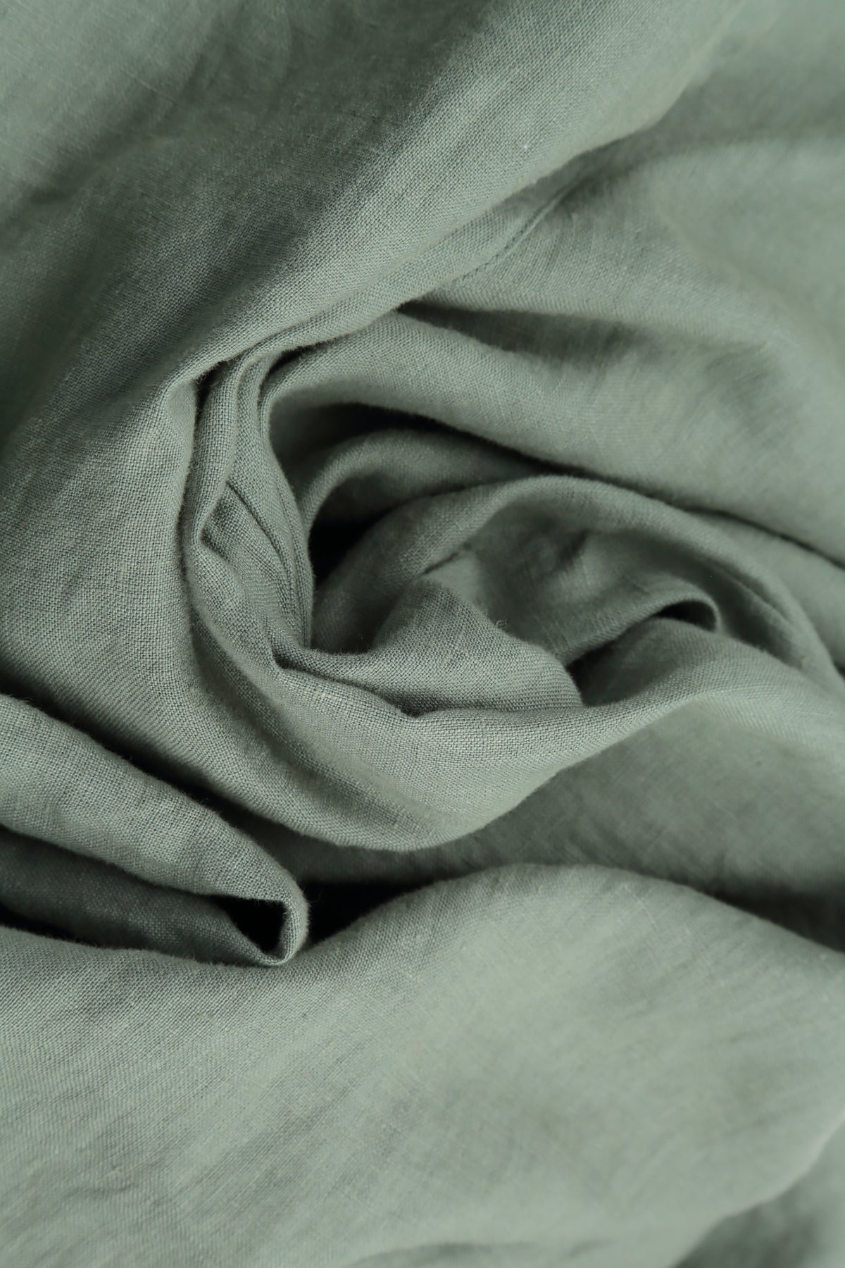 Peter Pan Collar Sage Linen Dress 5