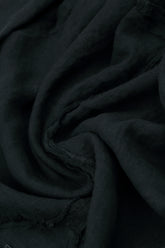 Pin-Tucked Black Linen Shirt 5