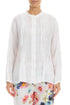 Pin-Tucked White Linen Shirt 1