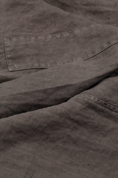 Pin Décor Off-Dye Truffle Linen Jacket 4