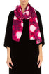 Pink Dream Silk Velvet Scarf 1