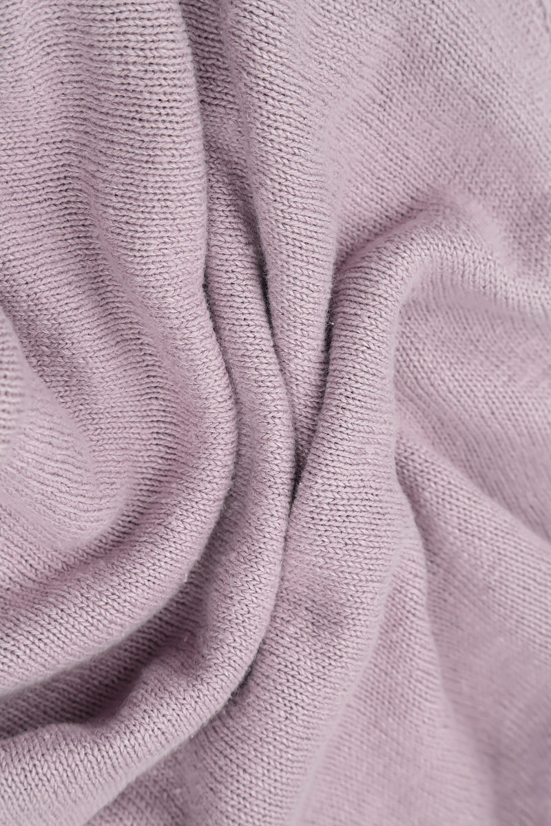 Pintuck Front Lilac Linen Cardigan