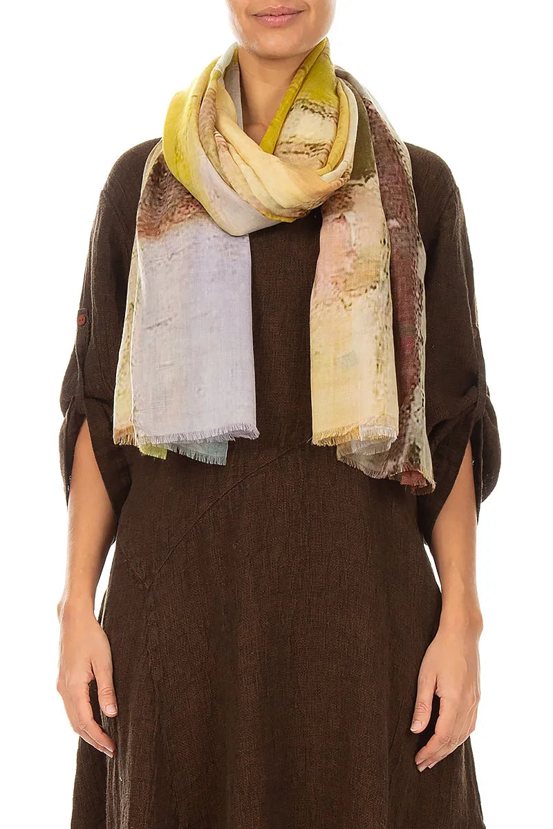 Poetry of Roses Cashmere Silk Scarf 1